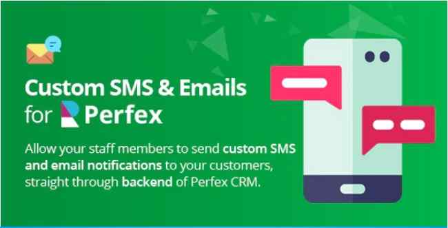 Custom SMS & Email Notifications for Perfex CRM
